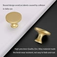 thumbnail image 4 of homdiy Gold Cabinet Knobs 25 Pack Round Solid Drawer Knobs Modern Dresser Knobs Kitchen Cabinet Hardware Knobs for Bathroom Cabinets, 4 of 6