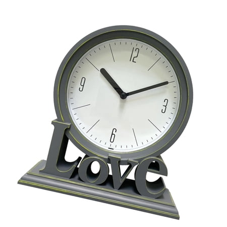 Children Quiet Bedroom Clock Student Battery Operated Love Letter Desk Clock