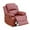 Leather-Red, variant on Aukfa Leather Recliner Chair Overstuffed Armchair, Black