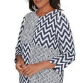 thumbnail image 4 of Alfred Dunner Womens Petite Textured Panel Spliced Knit Top, 4 of 4