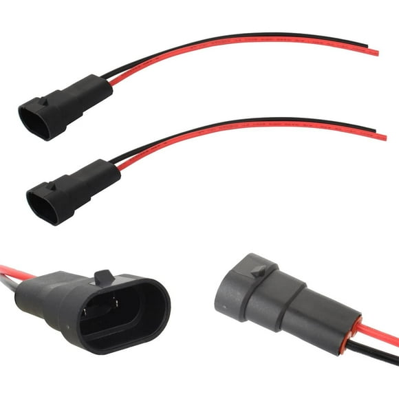 TOMALL 9005 9006 Male Socket Connector for Headlights Fog Lights Retrofit Extension Wiring Harness