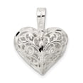 thumbnail image 5 of Auriga Fine Jewelry 925 Sterling Silver Filigree Heart Pendant (L - 25 mm, W - 18 mm) for Women, 5 of 6