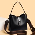 thumbnail image 5 of Bolso de mano de piel de cera de aceite de alta calidad 2024, bolso de mano para mujer, bolso de hombro de gran capacidad, bolso cruzado con cierre de moda, bolso de mano, 5 of 5