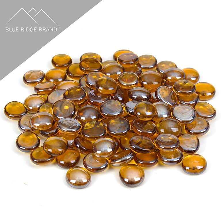 Fire Pit Glass - Copper Reflective Fire Glass 1/2 Fire Pit Glass - Copper Reflective Fire Glass 1/2