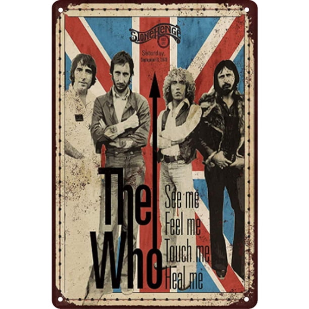 Hojalata Rectangular 20*30cm Plano Serie Personajes La Banda The Who