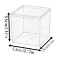 thumbnail image 2 of dgysar 4x4x4in Clear Acrylic Square Box Transparent Display Packaging Case with Cover for Jewelry Candy Craft B 5.5cm*5.5cm, 2 of 5