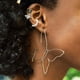 thumbnail image 1 of Pendientes de mariposa grandes de oro bohemio de moda para mujer, borlas, cadena larga, pendientes colgantes, joyería para mujeres y niñas, 1 of 4