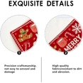 thumbnail image 5 of Festive Winter Gingerbread Placemats, Red Holiday Table Mats for Dining Room, Non-Slip Washable Indoor Outdoor Party Decorative Placemat Set of 6, 5 of 6