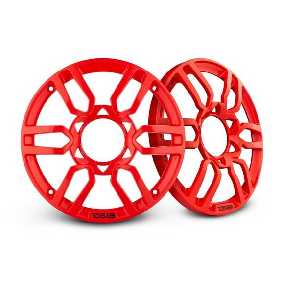 DS18 Speaker Grill Universal 6.5" Inch Plastic Cover Black 2 PRO-GRILL6 RED