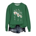 thumbnail image 4 of WZXFASHION Haut Ample pour Femmes Automne et Hiver Manches Longues Col Rond Imprimé Chandail Décontracté Soldes Aujourd'hui Offres Prime sous-Vêtements Thermiques Haut, 4 of 4