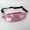 Pink, variant on Waist Fanny Pack, Unisex Crossbody Bag,PU Belly Bag,Rhinestone,Pink