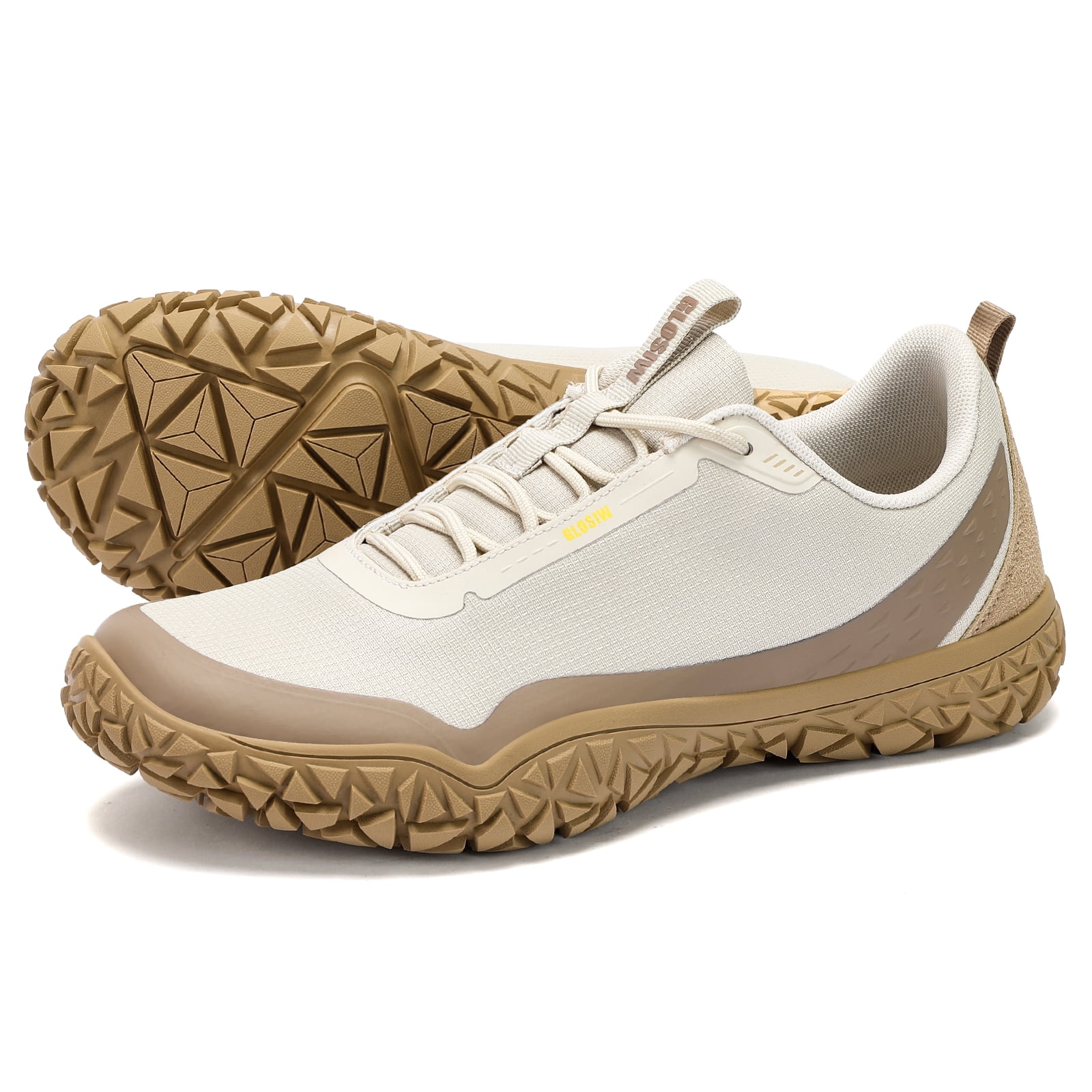 GLOSIW men Sneakers,Wide Toe Box Shoes men Zero Drop Barefoot Shoe Men Trail Running Shoe Non-Slip Lightweight Walking Hiking Shoes Cross-training