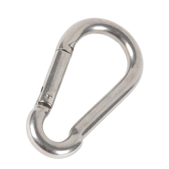 Stainless Steel Carabiner Clip Spring Heavy Duty Carabiner Clips for Keys Swing Set Camping Fishing Hiking Traveling 10mm thickness