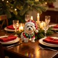 thumbnail image 5 of Dalxymotic Christmas Dog Hanging Ornament, Cute Puppy Xmas Hanging Pendant, Festive Themed Hang Tag Decor, Seasonal Decorative Dangler for Home, Indoor, Party, Tree, Mantel, 5 of 6