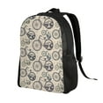 thumbnail image 2 of Disketp Compass And Mountains In Bicycle Wheels Mochila Unisex de Apertura Lateral Completa, Mochila para Laptop para Escuela, Trabajo y Viajes, 2 of 8