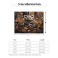 thumbnail image 5 of Yiaed Cute Fallen Leaf Koala Print Blanket Throw Blanket Soft Cozy Flannel Blanket for Home Bed Sofa Couch Chair-50"x40", 5 of 6