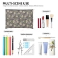 thumbnail image 4 of Zufioo Camouflage maple Print DuPont Paper Portable Toiletry Bag, 8.9x6.5 inch Zippered Hand-held Paper Cosmetic Bag Storage Tool Kit, 4 of 7