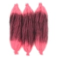 thumbnail image 1 of Nvzi 6 paquetes de cabello trenzado preseparado Spring Twist de 24 pulgadas, suave, sintético, para crochet, para extensiones de cabello trenzado Spring Twist para mujeres, rosa y negro., 1 of 2