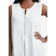 thumbnail image 2 of Jessica London Women's Plus Size Stretch Knit Hi-Low Zip Tunic, 2 of 4