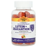 Country Life Lutein & Zeaxanthin Gummies, Natural Mango, 60 Gummies