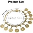 thumbnail image 2 of Tobillera de playa para mujer Sailing Cadena de tobillo gitana 2 uds oro 18 cm, 2 of 5