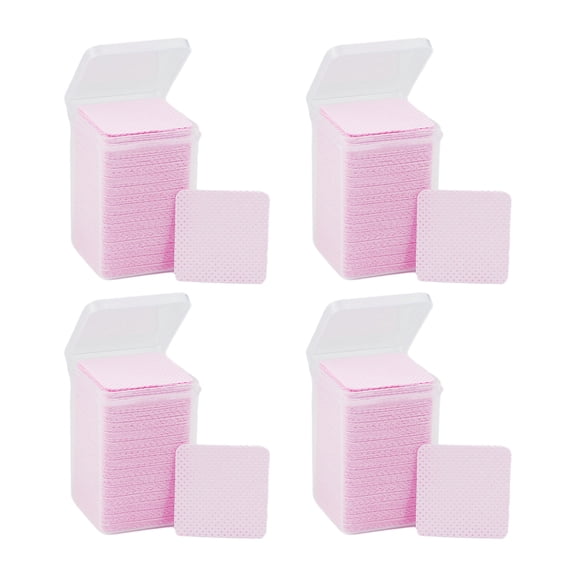 Vogacara Juego de 4 toallitas de uñas de profesional para manicura tipo salón en casa, herramienta de manicura para quitar hojas, color rosa Type3 NO3