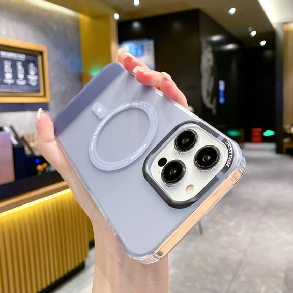 ELEHOLD for iPhone 11 Pro Max Slim Case, Magnetic Wireless Charging Compatible with MagSafe Matte Translucent Frosted Back Screen Camera Protection Shockproof Case for iPhone 11 Pro Max, Gray