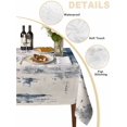 thumbnail image 2 of Blue Grey Shabby Table Cloth 54x108 Inch Rectangle, Vintage Abstract Art Modern Waterproof Tablecloth Washable Table Cover for Party Picnic Dinner Decor, 2 of 9