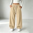 thumbnail image 5 of Miqool Girls Baggy Sweatpants Elastic Waist Drawstring Loose Fit Casual Fleece Jogger Sweat Pants with Pockets, 5 of 9