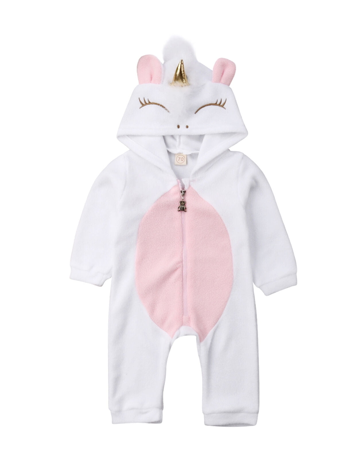 Boho baby clothes Baby romper Baby coming home Baby warm hooded overalls with zipper Baby glam romper Warm newborn girl