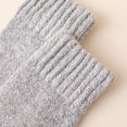 thumbnail image 4 of 5 Pairs Men's Winter Socks Thick Warm Cozy Crew Socks Solid Color Gifts Thermal Crew Socks Winter Warm Knitted Mid Calf Socks, 4 of 8