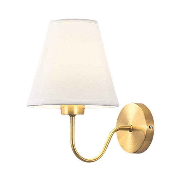 Lámpara de pared de noche E27, pantalla de lámpara, iluminación, farol, aplique decorativo para comedor blanco