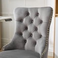 thumbnail image 3 of Chaise de Bureau pour Meubles, Chaise de Bureau Moderne Rembourrée en Velours Capitonnée à Boutons pour la Maison avec Base en Métal Doré, Chaise de Bureau Réglable Chaise de Bureau Pivotante, 3 of 5