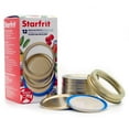 thumbnail image 1 of Starfrit 12 Regular Mouth Canning Bands and Lids, 70 mm, Fits Mason Jars, BPA Free, Rust-Resistant, High Pressure Safe, Long-Term Food Preservation, Strong Seal, Blue Rubber Seal, 1 of 4