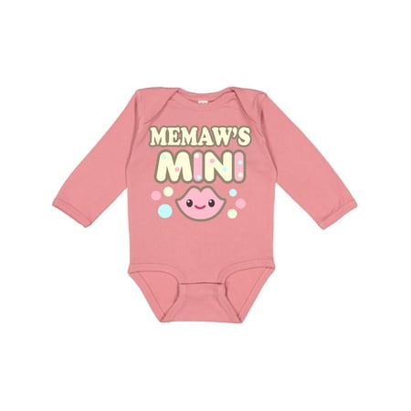 

Inktastic Memaw Baby Girl Clothes Gift Baby Girl Long Sleeve Bodysuit