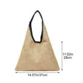 thumbnail image 4 of Jiibva Weave Shoulder Bag for Women Crossbody Bag Straw Shoulder Bag Bucket Handbags for Beach Holiday Shoulder Bags, 4 of 7