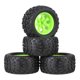 thumbnail image 2 of Neumáticos RC de 4 piezas, repuesto de actualización de llanta de rueda de neumático de goma para pieza todoterreno de carreras 1:10 Verde Sunnimix rc ruedas y neumáticos, 2 of 4