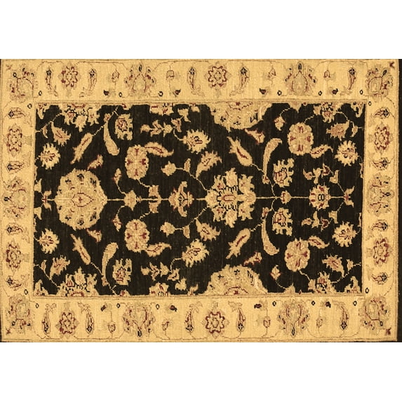 Ahgly Company Indoor Rectangle Persian Brown Traditional Area Rugs, 5' x 8'