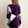 thumbnail image 4 of CHUANK Fall Clearance Shirts Womens Tops Long Sleeve Print Loose Blouse, 4 of 6