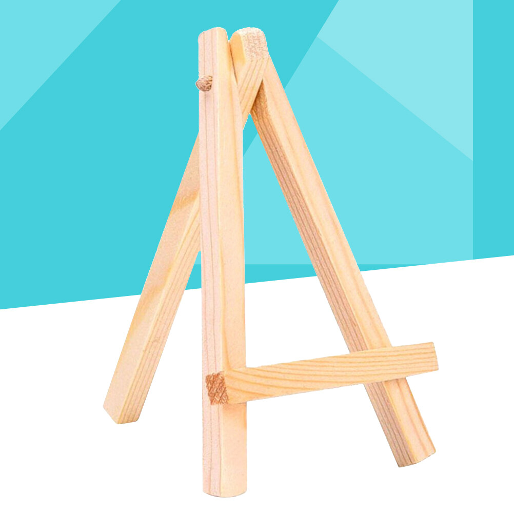 10pcs Mini Wooden Display Easels Wood Easel Stand For Phone Photo Frame Painting Art Size S