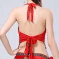 thumbnail image 2 of Women Summer Tops Women Sequin Crop Top Belly Dance Bra Top Talter Tank Sequin Tassel Adult Tops Girls Winter Clothes Size 6 Cute Crop Build Bra Camisole Cropped Fitted Camisoles Girls Out Red One, 2 of 7