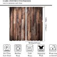 thumbnail image 1 of Rustic Wood Curtains,Brown Wooden Barn Door Countryside Vintage Style Blackout Rod Pocket Window Drapes for Living Room Bedroom Kitchen Bathroom Decor W84xL84in, 1 of 2