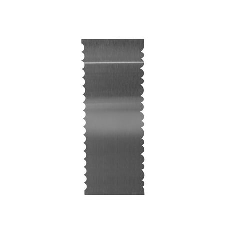 

Cream Scraper Stainless Props Accessories Fondant Spatula Multi-duty Serrated Plastering Tool Kitchen Dessert Shop Using Type1
