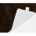 thumbnail image 4 of Queen Mary Bath Rug Luxury Soft Plush Thick Fluffy Microfiber Bathoom Mat, Non-Slip Rubber Back, Floor Mat Water Absorbent 20x60 - Chocolate, 4 of 4