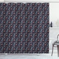 thumbnail image 1 of Ambesonne Phone Booth Shower Curtain, Symbolic Pattern, 69"Wx75"L, Multicolor, 1 of 3