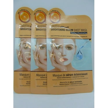 (Pack of 3) Satin Smooth BRIGHTENING SERUM Sheet Mask