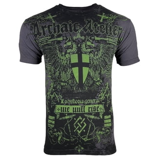Camiseta Para Hombre Archaic By Affliction Glory - Corte Regular, 100% Algodón, Estampado De Cuerpo Completo