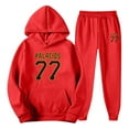 thumbnail image 4 of Track Suits for Men Set Casual Jogging Gym Hoodie Suits Casual Jogging Gym Hoodie Suits Fall Winter Clothes, Red, Size XXL, 4 of 5