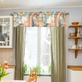 thumbnail image 3 of Yayeee Kitchen Valance Rod Pocket 54" x 18" Living Room Window Curtain, Beige Rainbow Clouds, 3 of 6