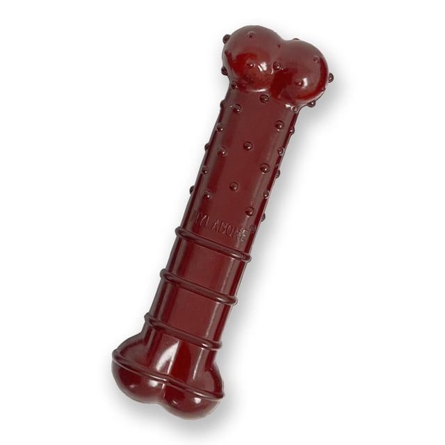 Juguete Masticar Huesos Nylabone Tocino y Sabor a Bistec Mediano para Perros Masticadores Agresivos